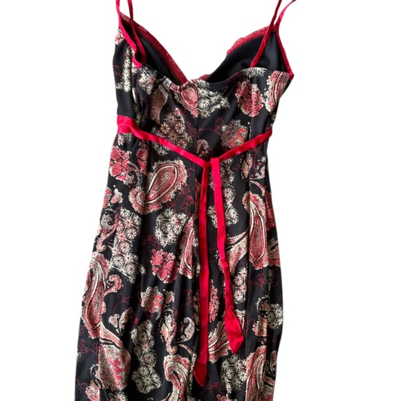 Y2K Milkmaid Style Lace Tie Back Dress size Medium - Picture 5 of 16